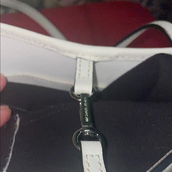 Michael Kors White and Black Polka Dot Tote - Picture 6 of 11